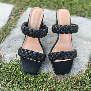 Blacked Braided Heels